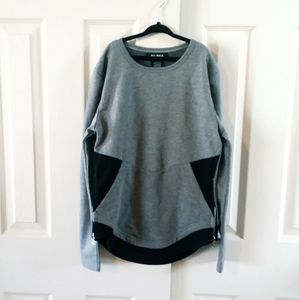 Blu Rock New York Girls Gray & Black Top